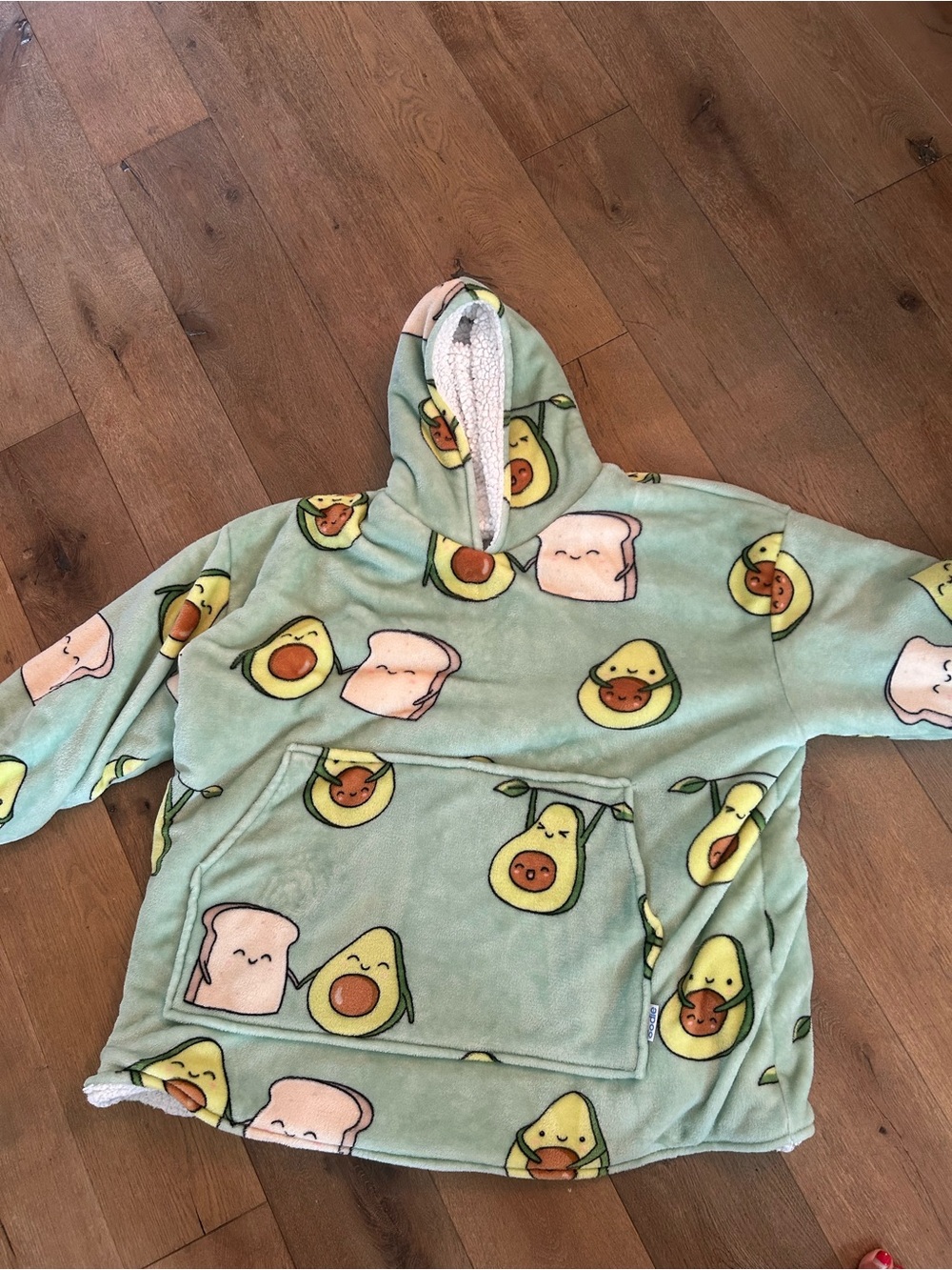 Genuine The Oodie Oversized Blanket Hoodie - Adult Avocado & Toast Print